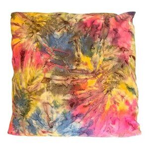 Wynwood Watercolor 22 X 22 Abstract Impressions Pillow Cover Miami Tie-Dyed